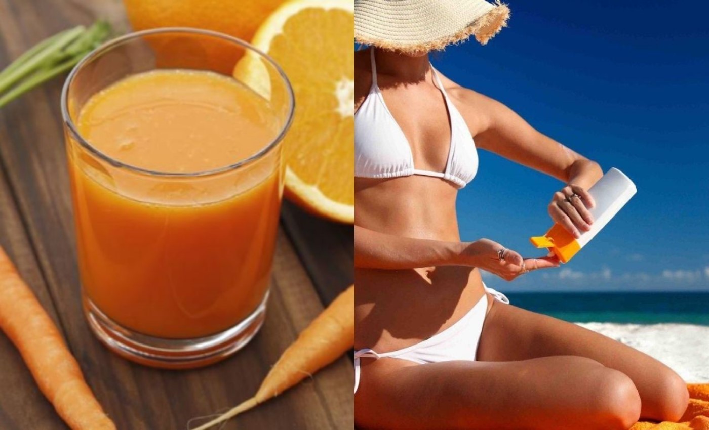 suco para bronzeamento